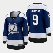 Women Tampa Bay Lightning Tyler Johnson #9 2021 Special Edition Blue Jersey