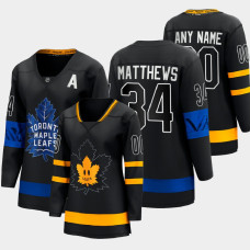 Women Toronto Maple Leafs Auston Matthews 2022 Alternate Drew house Reversible Jersey - Black