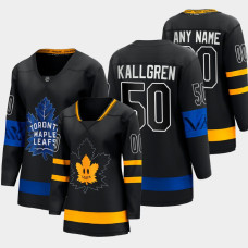 Women Toronto Maple Leafs Erik Kallgren 2022 Alternate Drew house Reversible Jersey - Black