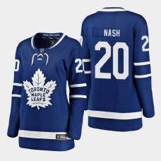 Women Toronto Maple Leafs Riley Nash #20 2021 Home Blue Jersey