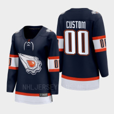 Custom Edmonton Oilers 2022 Special Edition 2.0 Women Breakaway Player Retro Jersey Navy