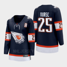 Darnell Nurse Edmonton Oilers 2022 Special Edition 2.0 Women Breakaway Player Retro Jersey Navy