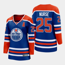 Darnell Nurse Edmonton Oilers 2022-23 Home Women Premier Breakaway Player Jersey Royal