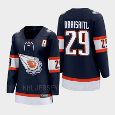 Leon Draisaitl Edmonton Oilers 2022 Special Edition 2.0 Women Breakaway Player Retro Jersey Navy