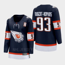 Ryan Nugent-Hopkins Edmonton Oilers 2022 Special Edition 2.0 Women Breakaway Player Retro Jersey Navy