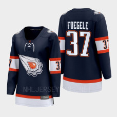 Warren Foegele Edmonton Oilers 2022 Special Edition 2.0 Women Breakaway Player Retro Jersey Navy