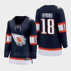 Zach Hyman Edmonton Oilers 2022 Special Edition 2.0 Women Breakaway Player Retro Jersey Navy