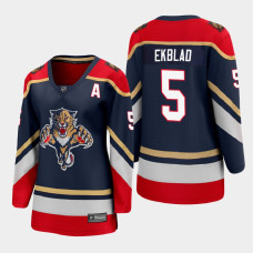 Women Florida Panthers Aaron Ekblad #5 2021 Special Edition Navy Jersey