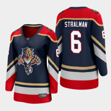 Women Florida Panthers Anton Stralman #6 Special Edition Navy Jersey With 2023 Stanley Cup Patch