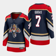 Women Florida Panthers Radko Gudas #7 Special Edition Navy Jersey With 2023 Stanley Cup Patch