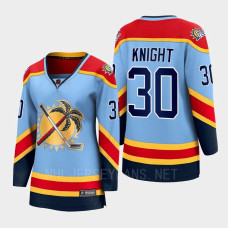 Spencer Knight Florida Panthers 2022 Special Edition 2.0 Women Breakaway Player Retro Jersey Blue