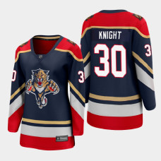 Women Florida Panthers Spencer Knight #30 Special Edition Navy Jersey With 2023 Stanley Cup Patch