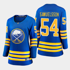 Women Buffalo Sabres Mattias Samuelsson #54 2021 Home Royal Jersey