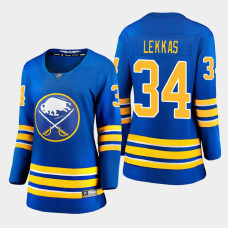 Women Buffalo Sabres Stefanos Lekkas 2021 Home Jersey - Royal