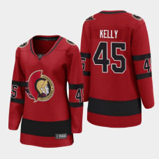 Women Ottawa Senators Parker Kelly #45 2021 Reverse Retro Red Jersey