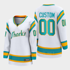 San Jose Sharks Custom #00 White Special Edition 2.0 Breakaway Player 2022 Jersey Women