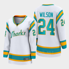 San Jose Sharks Doug Wilson #24 White Special Edition 2.0 Breakaway Player 2022 Jersey Women