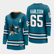 Erik Karlsson San Jose Sharks 2022-23 Home Women Premier Breakaway Jersey Teal