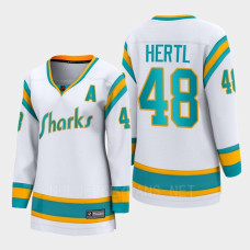 San Jose Sharks Tomas Hertl #48 White Special Edition 2.0 Breakaway Player 2022 Jersey Women