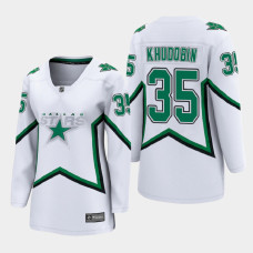 Women Dallas Stars Anton Khudobin #35 2021 Special Edition White Jersey