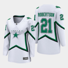 Women Dallas Stars Jason Robertson #21 2021 Reverse Retro White Jersey