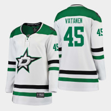 Women Dallas Stars Sami Vatanen #45 2021 Away White Jersey