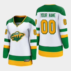 Women Minnesota Wild Custom #00 2021 Special Edition White Jersey