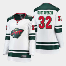 Minnesota Wild Filip Gustavsson #32 White Away Breakaway Player 2022 Jersey Women