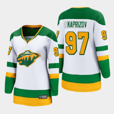 Women Minnesota Wild Kirill Kaprizov #97 2021 Special Edition White Jersey