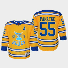 Colton Parayko St. Louis Blues 2022 Special Edition 2.0 Replica Retro Youth Jersey Yellow