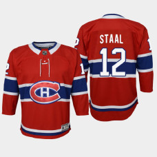 Youth Montreal Canadiens Eric Staal #12 Home Breakaway 2021 Jersey Red