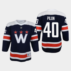 Youth Washington Capitals Garrett Pilon #40 Alternate 2021 Jersey Navy