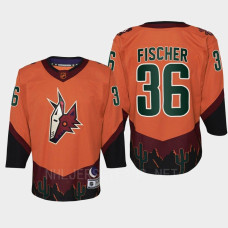 Christian Fischer Arizona Coyotes 2022 Special Edition 2.0 Replica Retro Youth Jersey Orange