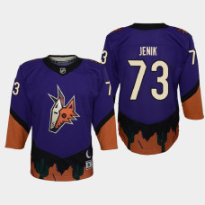 Youth Arizona Coyotes Jan Jenik #73 Reverse Retro 2021 Jersey Purple