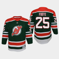 Youth New Jersey Devils Nolan Foote #25 Reverse Retro 2021 Jersey Green