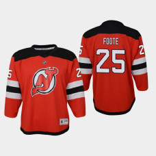 Youth New Jersey Devils Nolan Foote #25 Home 2021 Jersey Red