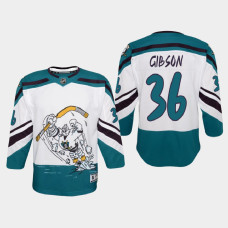 Youth Anaheim Ducks John Gibson #36 Special Edition 2021 Jersey White