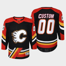 Custom Calgary Flames 2022 Special Edition 2.0 Replica Retro Youth Jersey Black