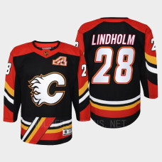 Elias Lindholm Calgary Flames 2022 Special Edition 2.0 Replica Retro Youth Jersey Black