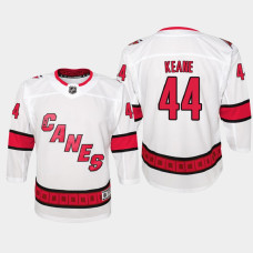 Youth Carolina Hurricanes Joey Keane #44 Away 2021 Jersey White