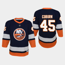 Youth New York Islanders Braydon Coburn #45 Reverse Retro 2021 Jersey Blue