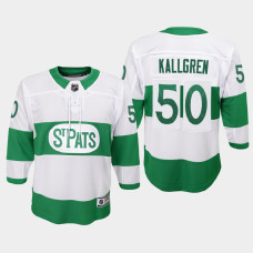 Youth Toronto Maple Leafs Erik Kallgren #50 2022 St. Pats Premier Jersey White