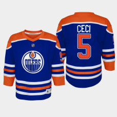 Youth Edmonton Oilers Cody Ceci #5 Home Replica Player 2022-23 Jersey Royal