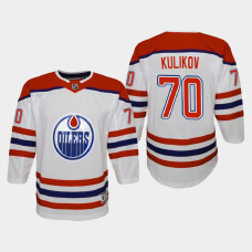 Youth Edmonton Oilers Dmitry Kulikov #70 Reverse Retro 2021 Jersey White