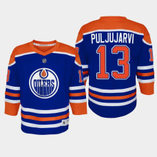 Youth Edmonton Oilers Jesse Puljujarvi #13 Home Replica Player 2022-23 Jersey Royal