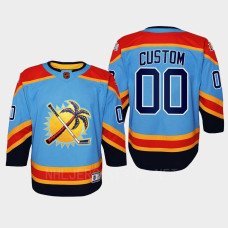 Custom Florida Panthers Special Edition 2.0 Replica Retro Youth Jersey Blue With 2023 Stanley Cup Patch