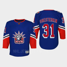 Youth New York Rangers Igor Shesterkin #31 Special Edition 2.0 Replica Retro 2022 Jersey Blue