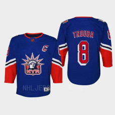 Youth New York Rangers Jacob Trouba #8 Special Edition 2.0 Replica Retro 2022 Jersey Blue