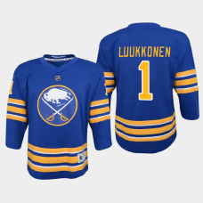 Youth Buffalo Sabres Ukko-Pekka Luukkonen #1 Home 2021 Jersey Royal