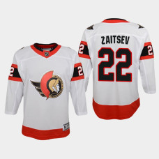 Youth Ottawa Senators Nikita Zaitsev #22 Away 2021 Jersey White